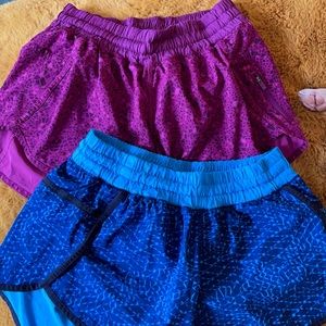 Lululemon shorts bundle! Pink and blue!